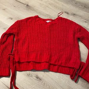 Red thick long sleeve